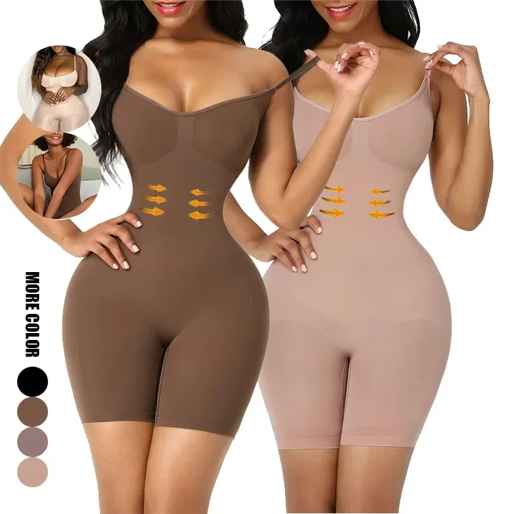 Shapewear Bodysuit Firm - ワンピース型シェイプウェアボディスーツ、お腹引き締めウエストシンチャー、スリム効果のあるシームレスリフティング下着（女性用）