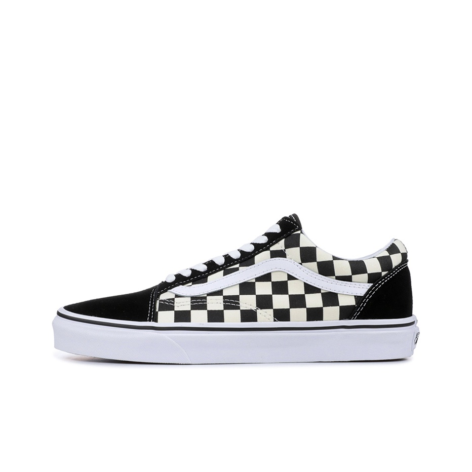 Vans Shoes Old Skool - Vans オールドスクール 軽量ローカットスケートボードシューズ ユニセックス ブラック ホワイト