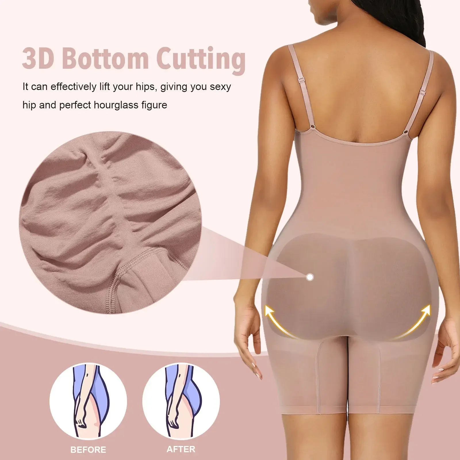 ワンピース型シェイプウェアボディスーツ、お腹引き締めウエスト - Shapewear Bodysuit Firm のレビューと価格