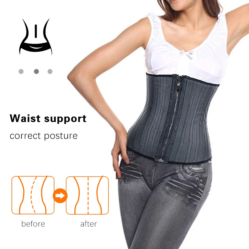 25 鋼骨ラテックスウエストトレーナーおなかコントロールベル - Shapewear Bodysuit Firm のレビューと価格